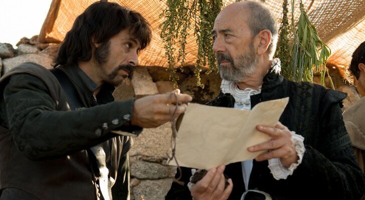 Miguel Rell&aacute;n y Hugo Silva en 'El Ministerio del Tiempo'
