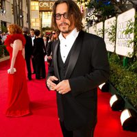 Johnny Depp en los Globos de Oro 2011