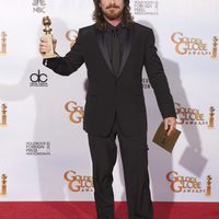 Christian Bale con su Globo de Oro