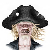 Concept art de un zombie de 'Piratas del Caribe: En mareas misteriosas'