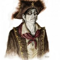 Concept art de un zombie de 'Piratas del Caribe: En mareas misteriosas'