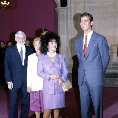 Liz Taylor con el Príncipe Felipe