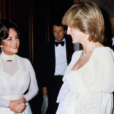 Elizabeth Taylor con Diana de Gales