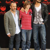 Javier Gutiérrez, Guillermo Campra y David Janer, de 'Águila Roja, la película'