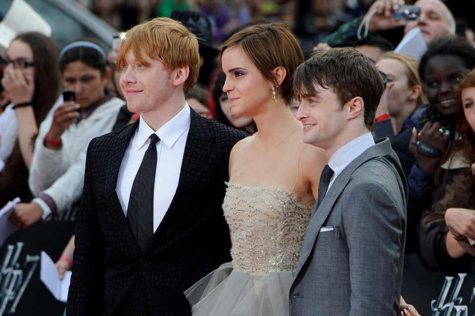 Rupert Grint, Emma Watson y Daniel Radcliffe, protagonistas de la saga de películas 'Harry Potter'