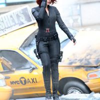 Viuda Negra, Scarlett Johansson, en el set de 'Los Vengadores'