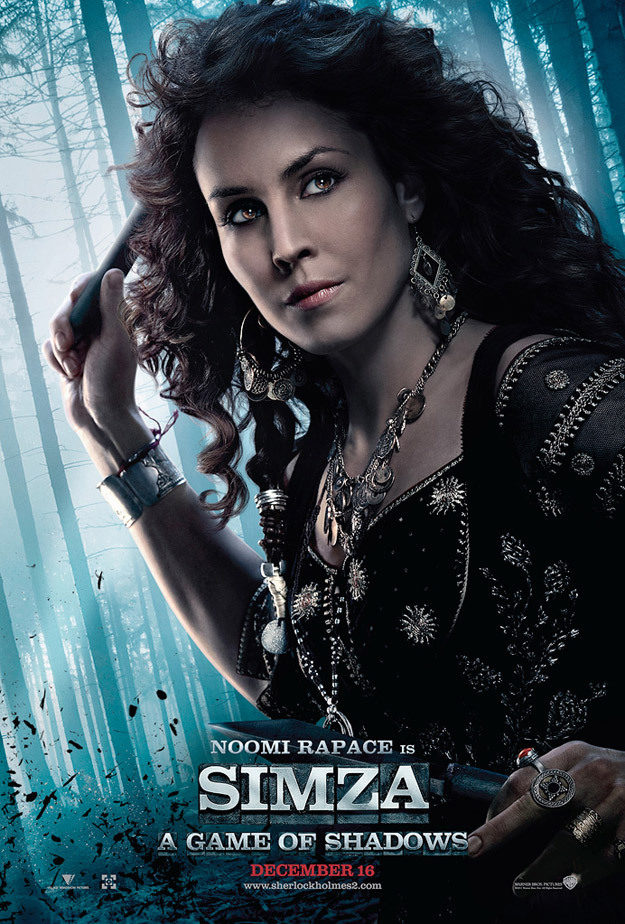 Noomi Rapace interpreta a Simza en 'Sherlock Holmes: Juego de sombras'