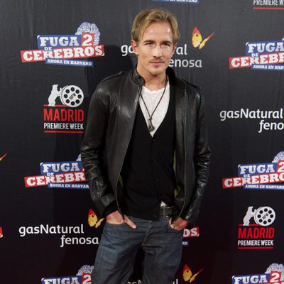 Jesse Johnson en la premiére de 'Fuga de cerebros 2' en Madrid