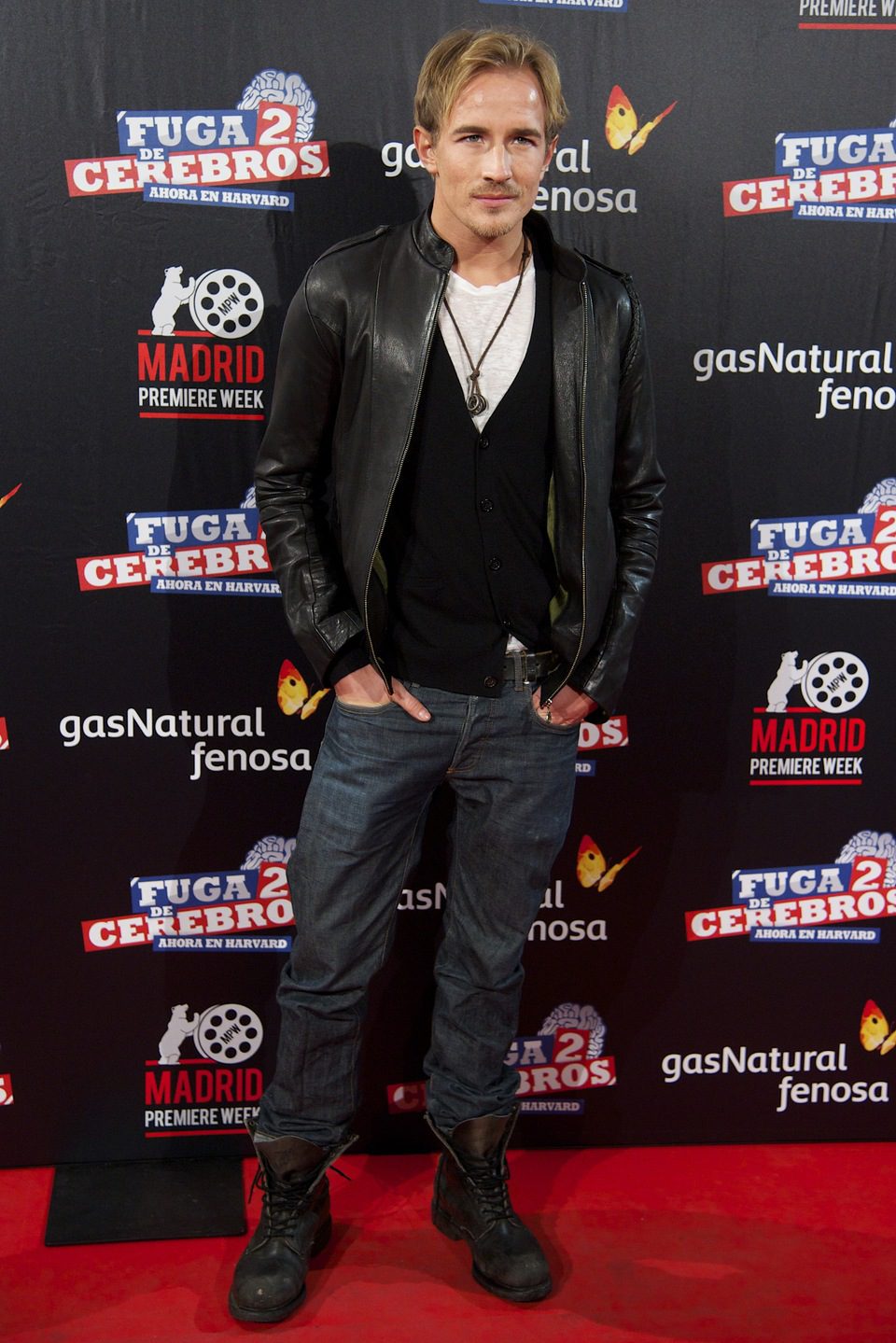Jesse Johnson en la premiére de 'Fuga de cerebros 2' en Madrid