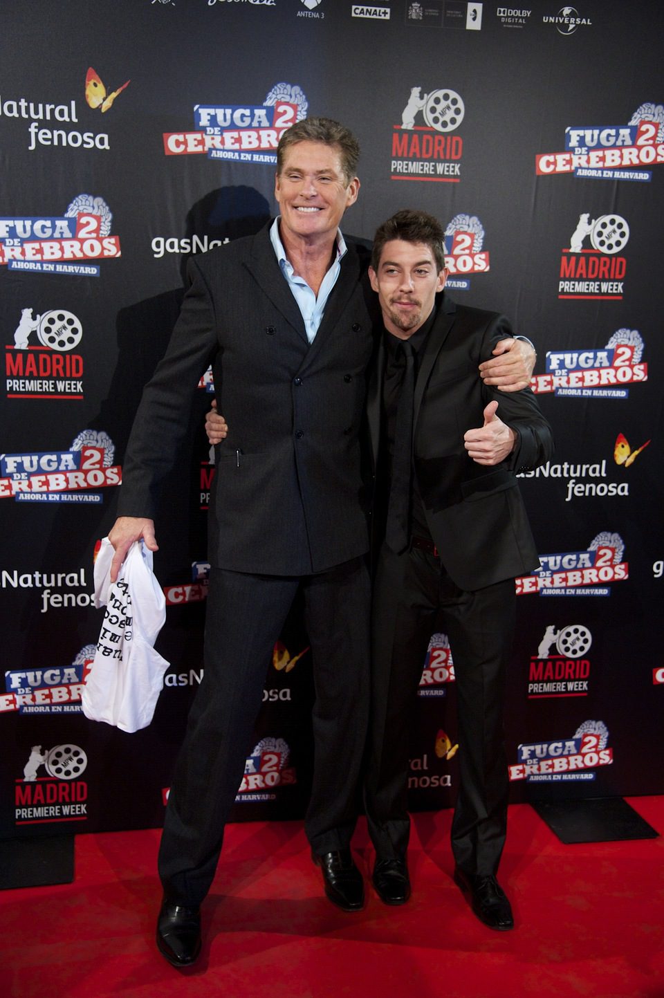 David Hasselhoff y Adrián Lastra presentan en Madrid 'Fuga de cerebros 2'