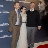 Daniel Craig, Rooney Mara y David Fincher en la premiere en Madrid de 'Los hombres que no amaban a las mujeres'