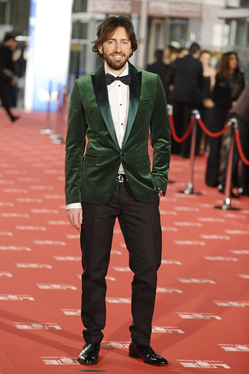 Daniel Sánchez Arévalo cruza la alfombra roja de los Goya 2012
