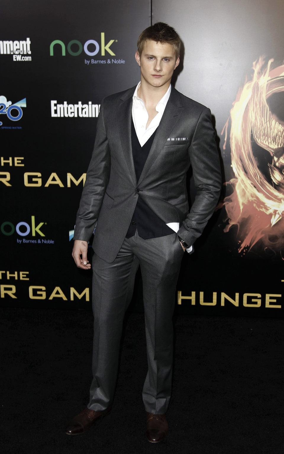 Alexander Ludwig en la premiére mundial de 'Los Juegos del Hambre'