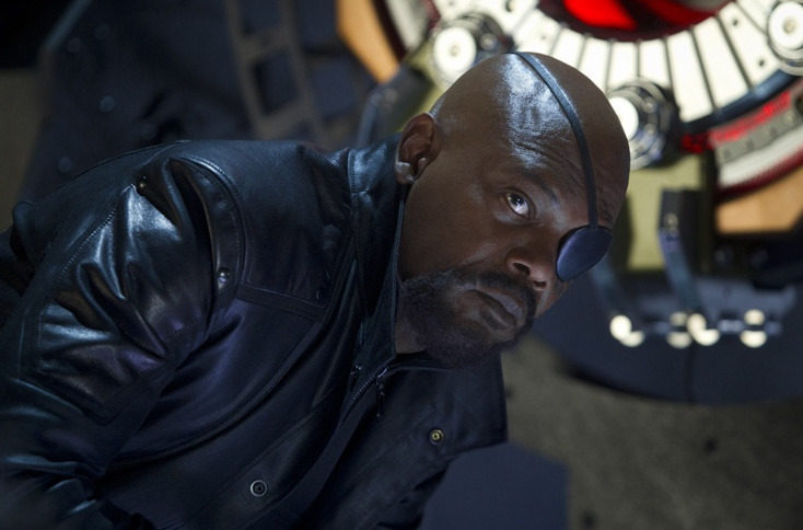Samuel L. Jackson interpretando a Nick Furia