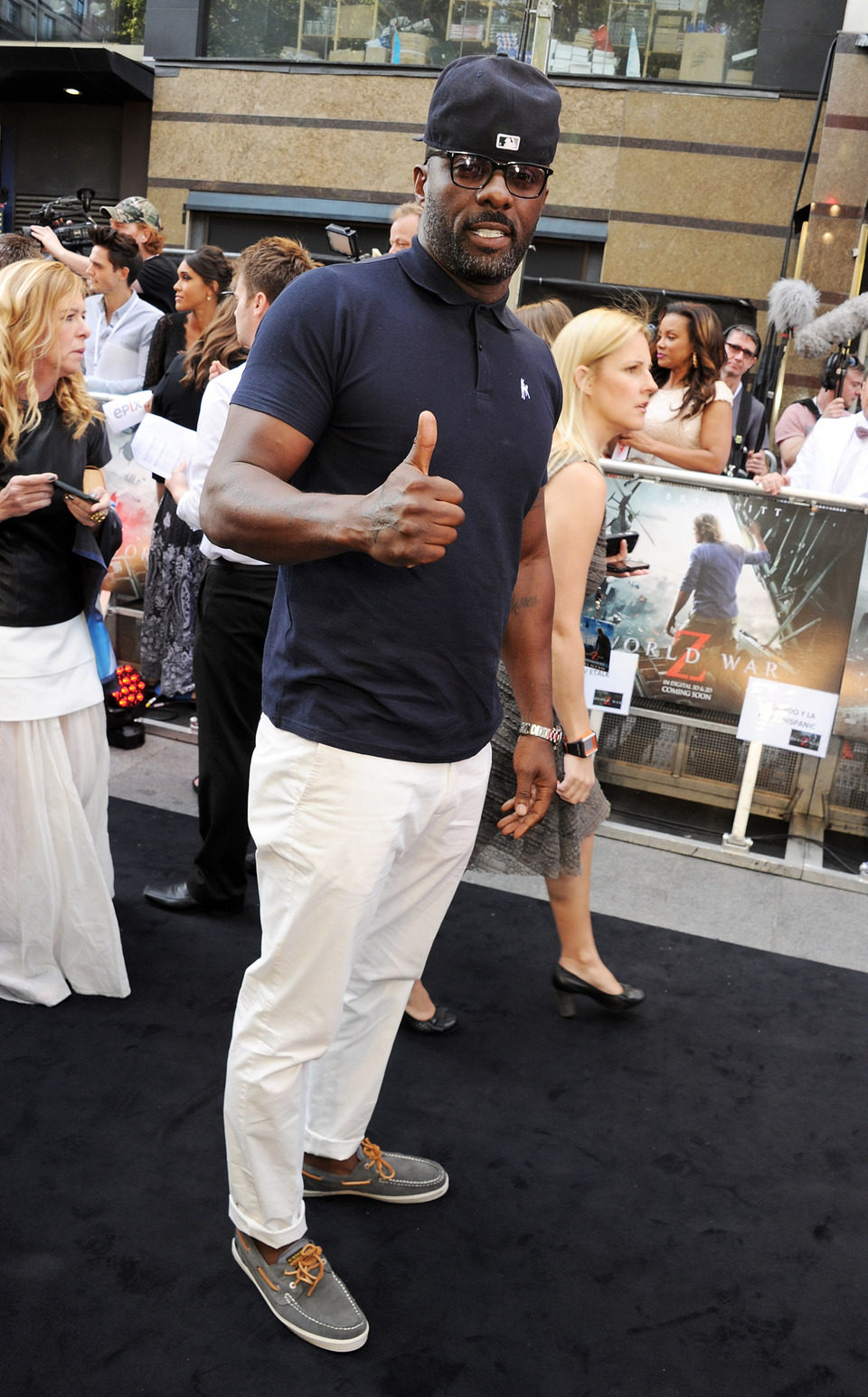Idris Elba en el estreno de 'Guerra Mundial Z' en Londres