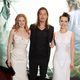 Mireille Enos, Brad Pitt y Daniella Kertesz en el estreno de 'Guerra Mundial Z' en Londres