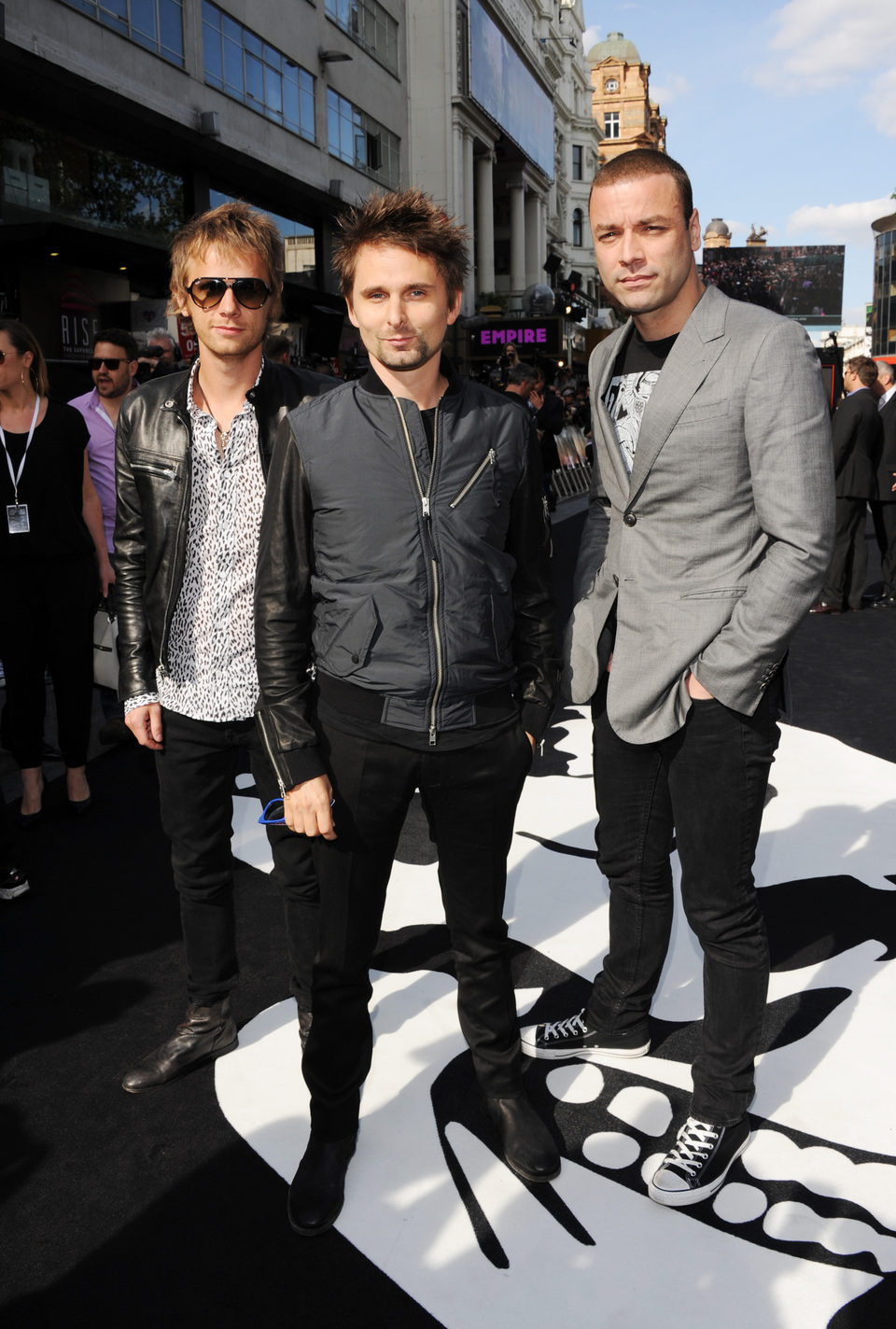 Muse en el estreno de 'Guerra Mundial Z' en Londres