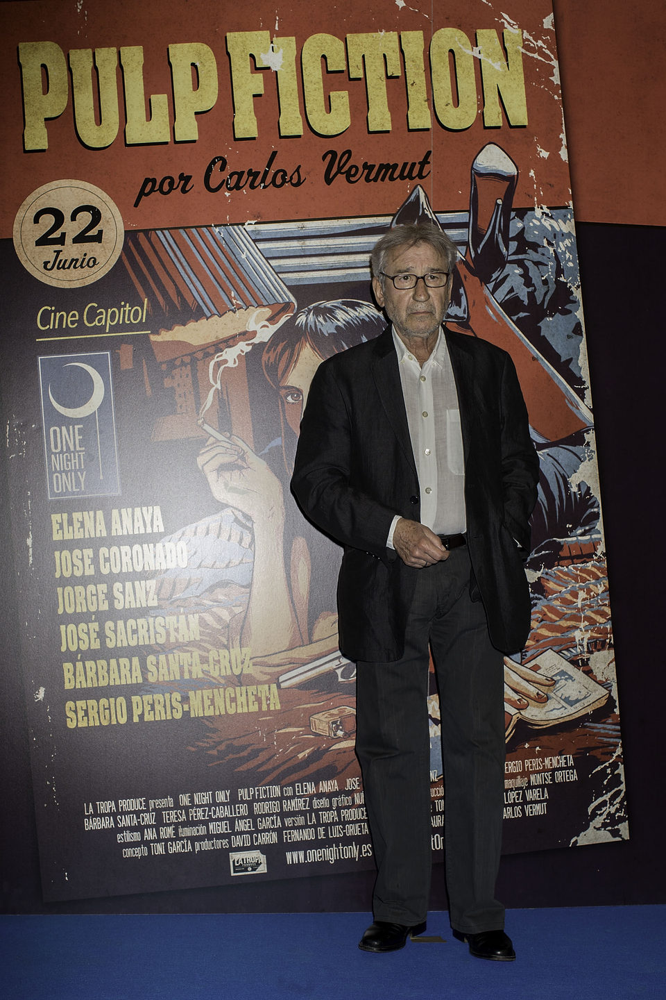 José Sacristán en el photocall de One Night Only: 'Pulp Fiction'
