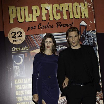 Bárbara Santa-Cruz y Sergio Peris-Mencheta en el photocall de One Night Only: 'Pulp Fiction'