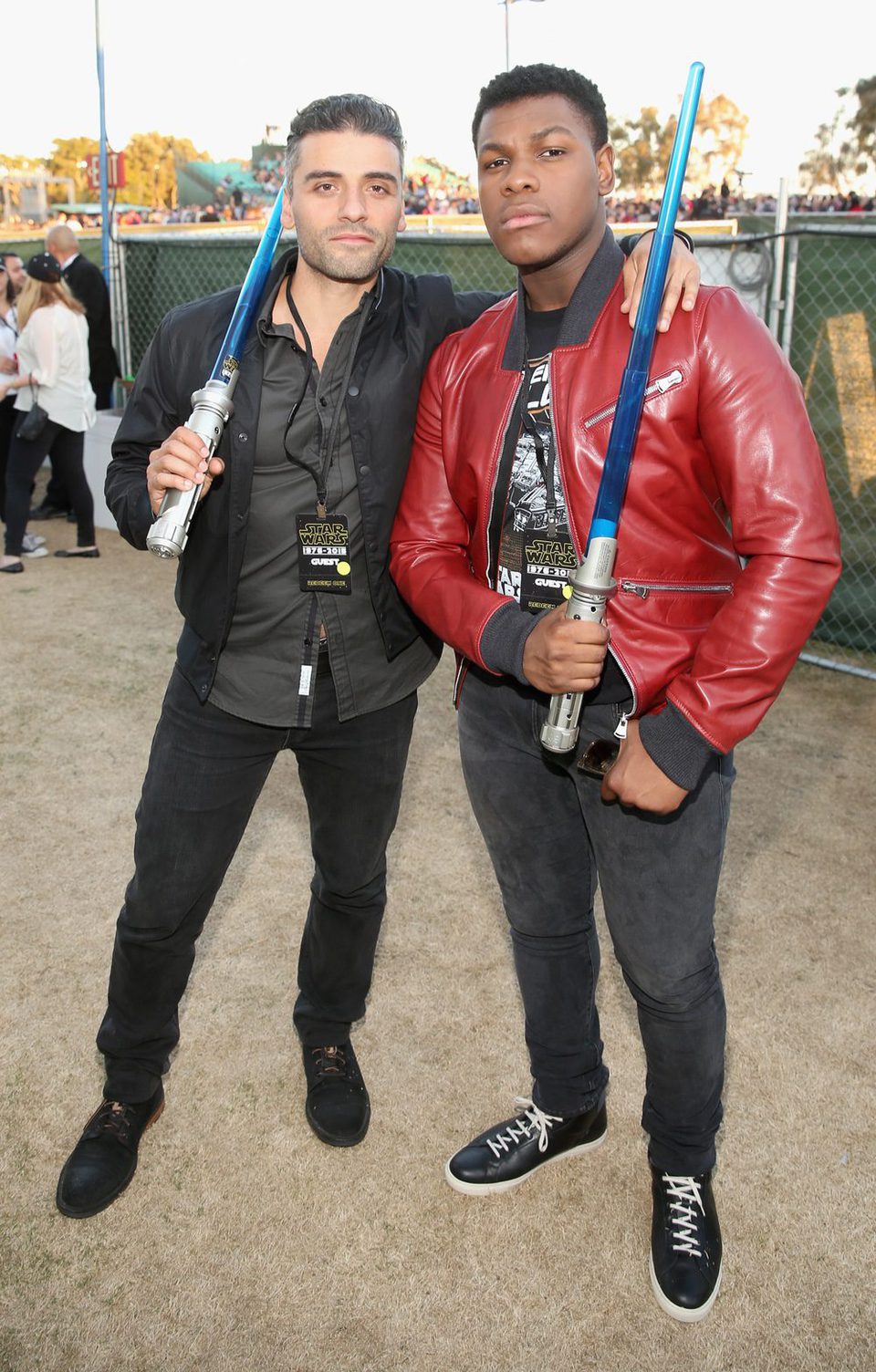 Oscar Isaac y John Boyega en la Comic-Con 2015