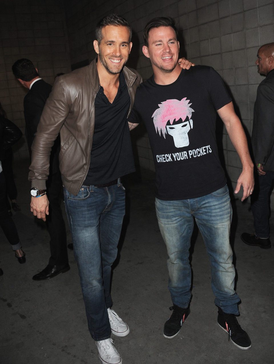 Ryan Reynolds y Channing Tatum en la Comic-Con 2015
