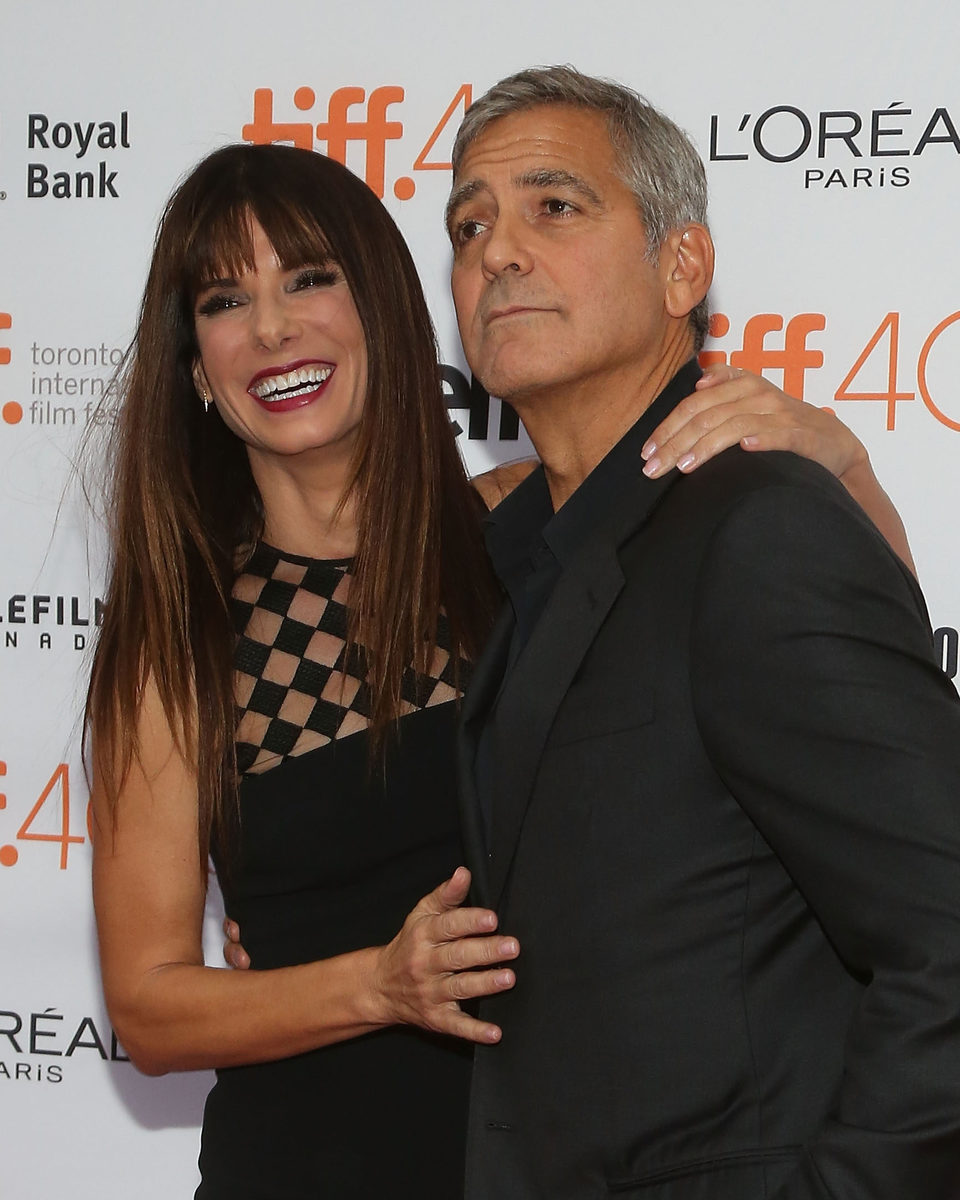 Sandra Bullock y George Clooney en el Festival de Toronto 2015