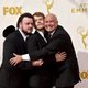 John Bradley-West, Alfie Allen y Conleth Hill antes de los Emmy 2015