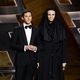 Andy Samberg y Jane Lynch en la gala de los Premios Emmy 2015