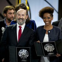 Javier Cámara, Concha de Plata al mejor actor por la película 'Truman' y Yordanka Ariosa, Concha de Plata a la mejor actriz por la película 'El Rey de la H