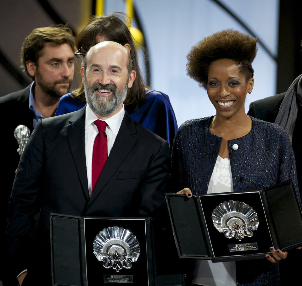 Javier Cámara, Concha de Plata al mejor actor por la película 'Truman' y Yordanka Ariosa, Concha de Plata a la mejor actriz por la película 'El Rey de la H