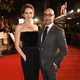 Stanley Tucci y su esposa Felicity Blunt en la premiere de 'Los Juegos del Hambre: Sinsajo - Parte 2'