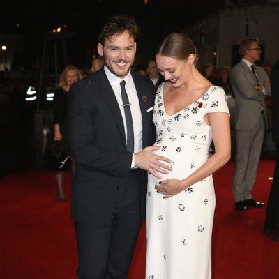 Sam Claflin y Laura Haddock en la premiere 'Los Juegos del Hambre: Sinsajo - Parte 2'