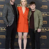 Liam Hemsworth, Jennifer Lawrence y Josh Hutcherson presentan 'Los Juegos del Hambre: Sinsajo - Parte 2' en Madrid