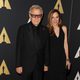 Harvey Keitel y su esposa en los Governor's Awards 2015