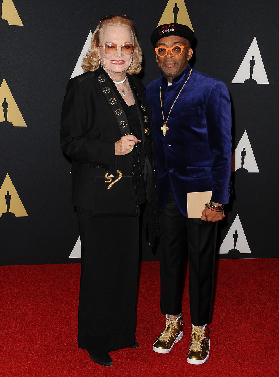 Gena Rowlands y Spike Lee en los Governor's Awards 2015