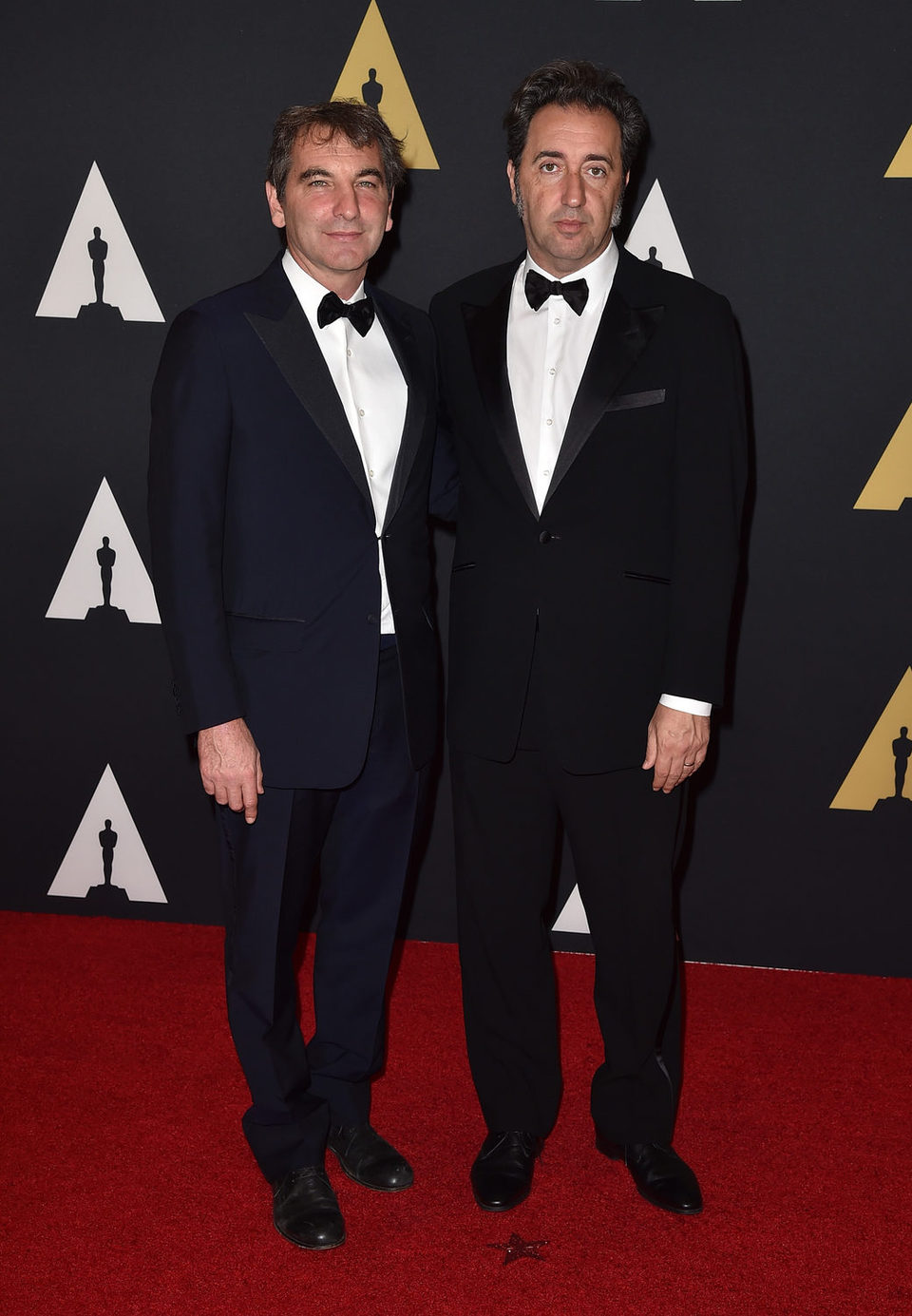 Nicola Giuliano y Paolo Sorrentino en los Governor's Awards 2015