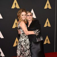 Billie Lourd y Carrie Fisher en los Governor's Awards 2015