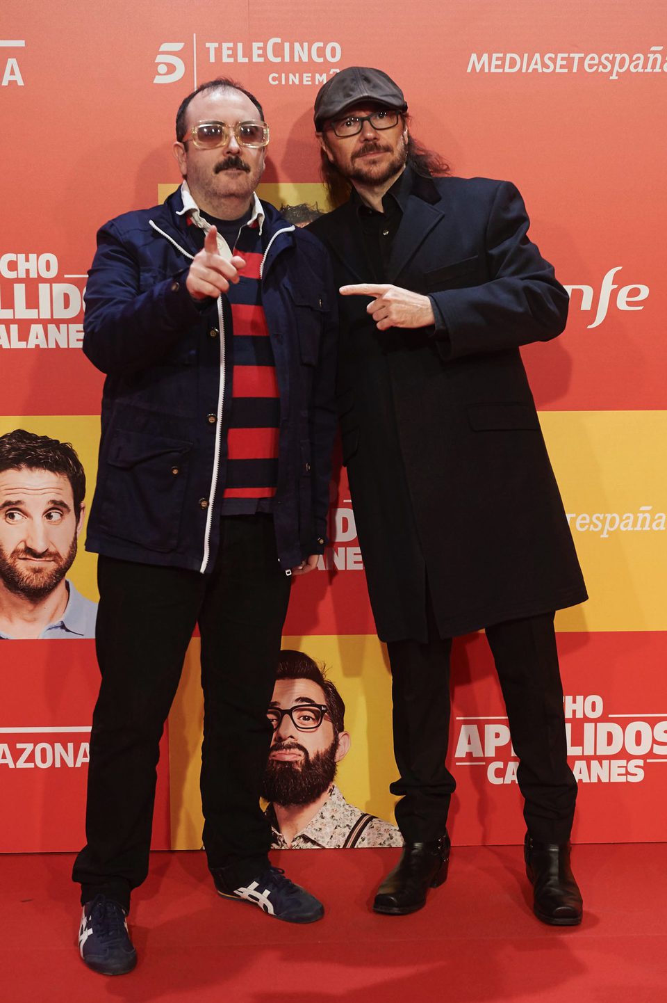 Carlos Areces y Santiago Segura en la Premiere de 'Ocho apellidos catalanes'