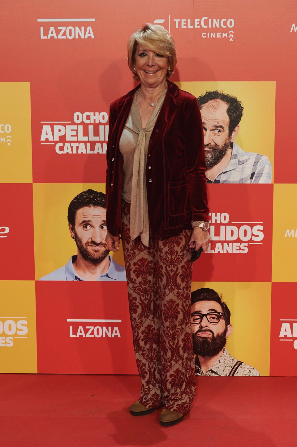 Esperanza Aguirre en la Premiere de 'Ocho apellidos catalanes'