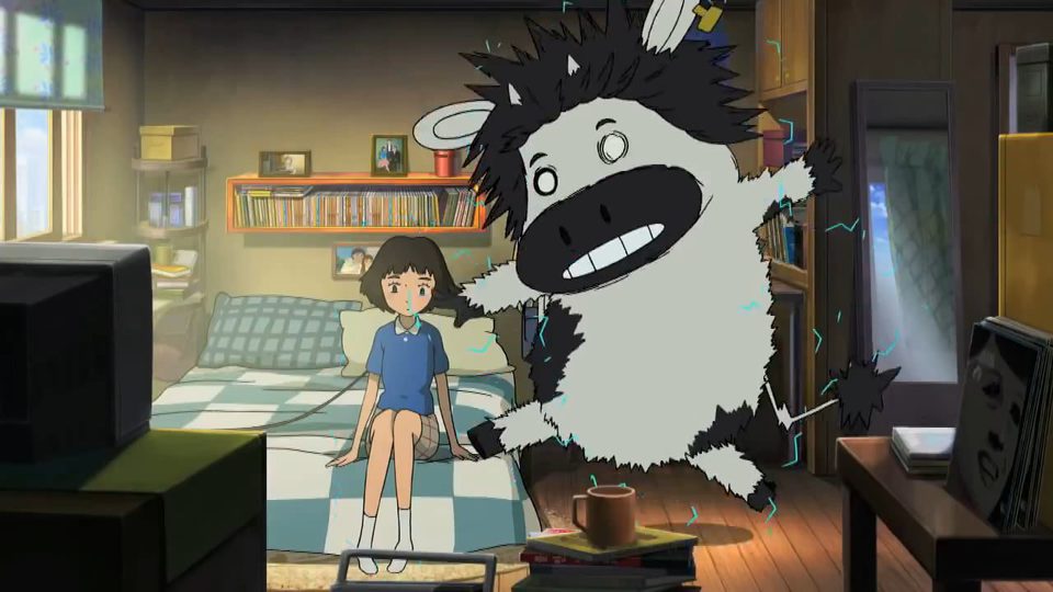 La chica satélite y el chico vaca