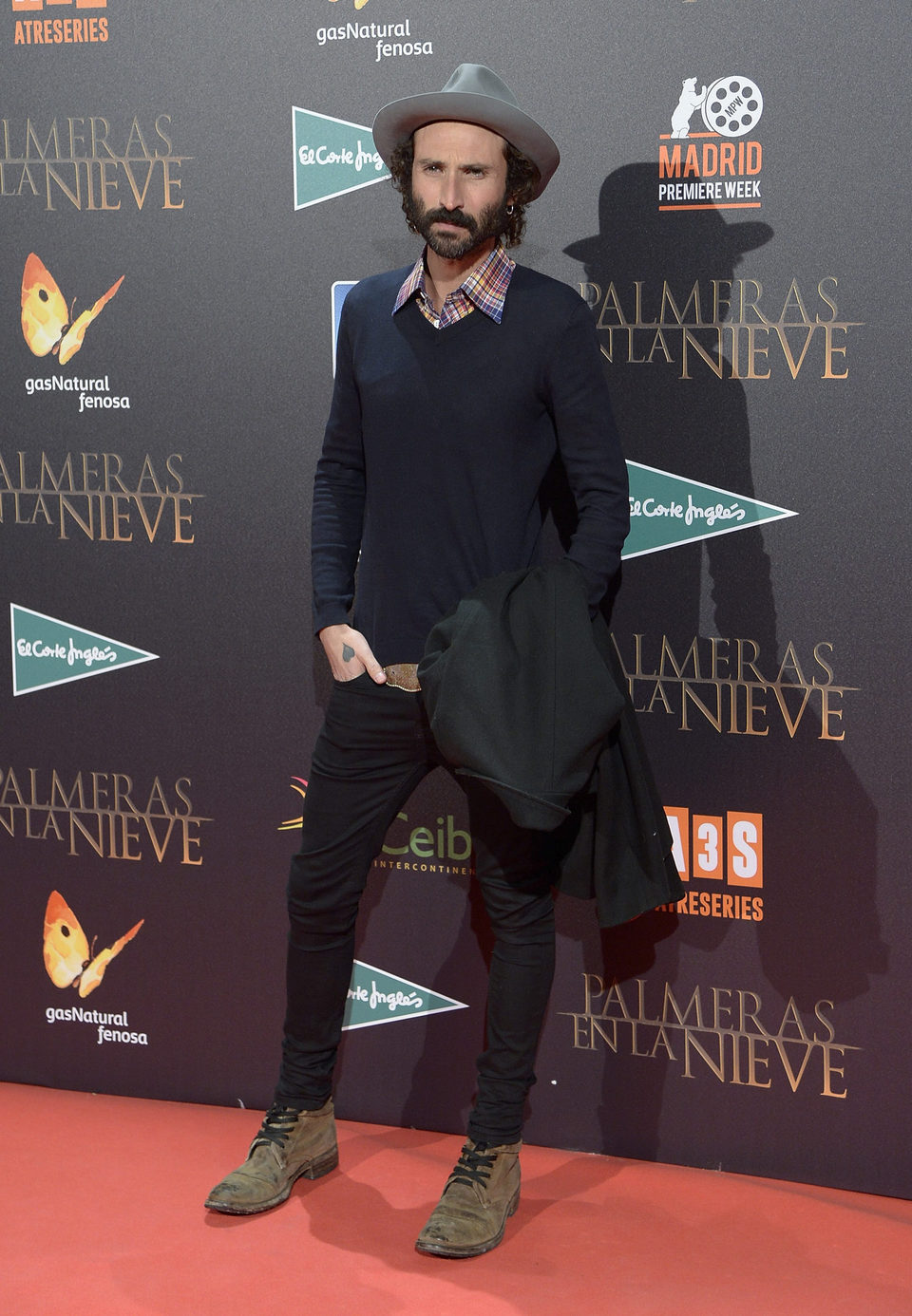 Leiva en la premiere de 'Palmeras en la nieve' en Madrid