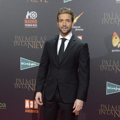 Pablo Alborán en la premiere de 'Palmeras en la nieve' en Madrid
