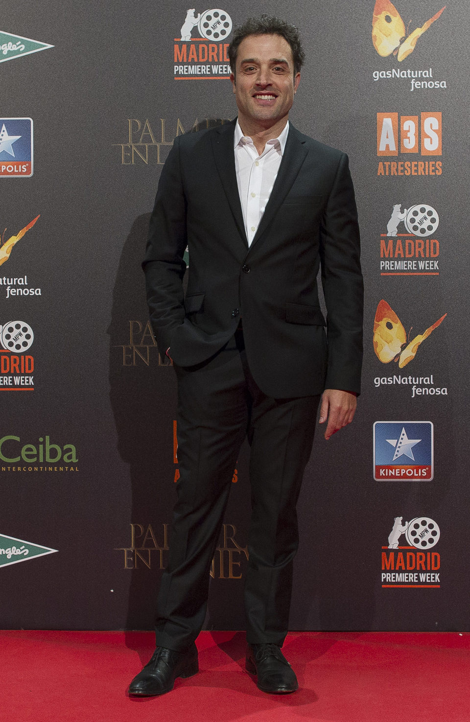 Daniel Guzmán en la premiere de 'Palmeras en la nieve' en Madrid