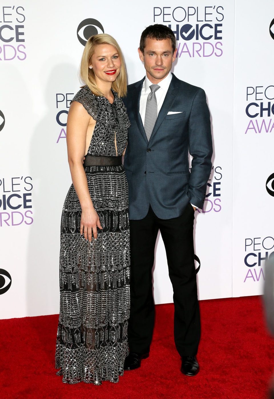 Claire Danes y su marido Hugh Dancy en los People's Choice Awards 2016