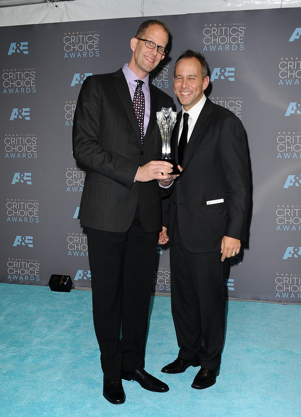Pete Docter y Jonas Rivera ganaron el premio a mejor película animada en los Critics Choice Awards 2016