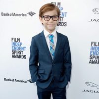 Jacob Tremblay en la alfombra roja de los Independent Spirit Awards 2016