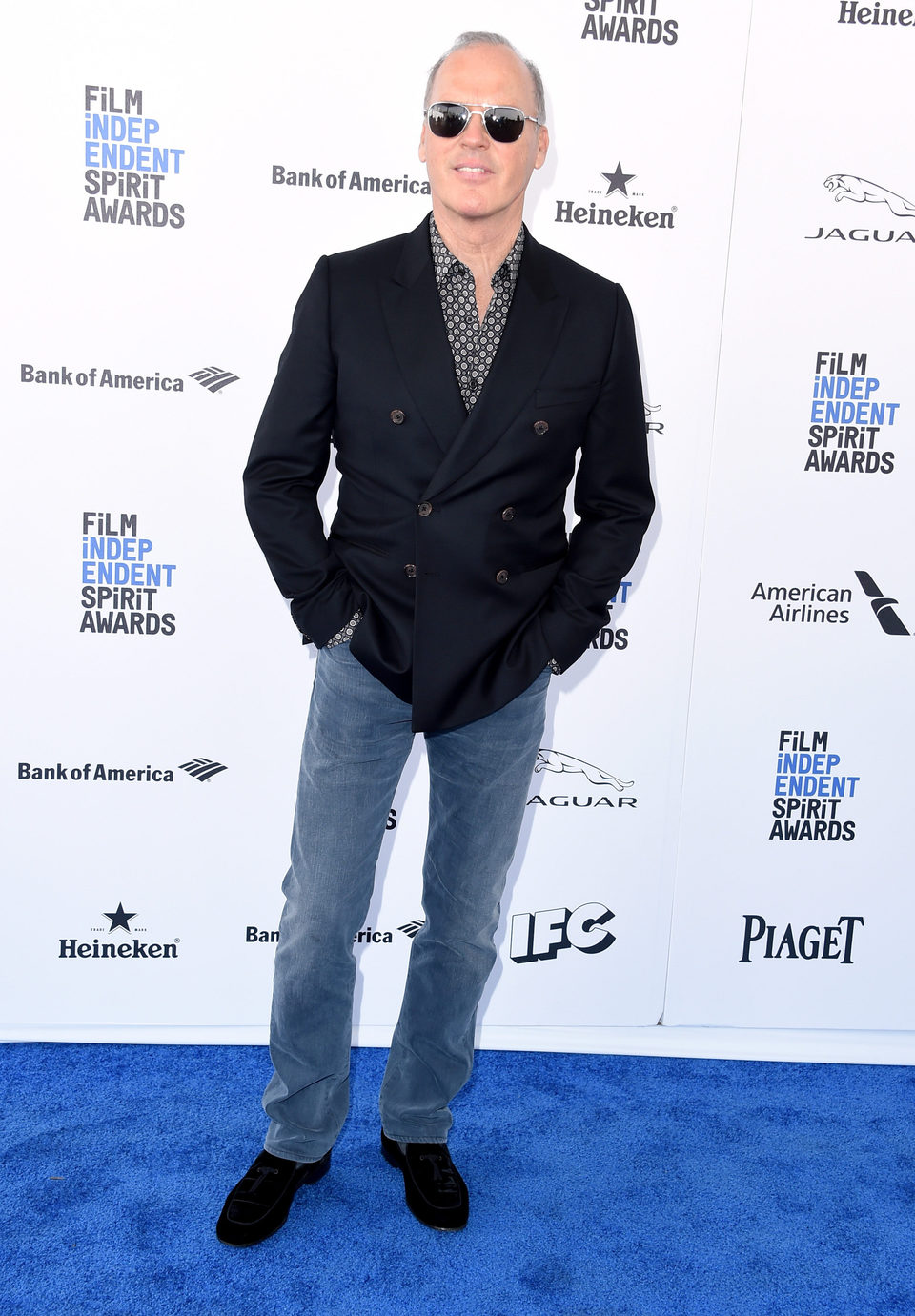 Michael Keaton en la alfombra roja de los Independent Spirit Awards 2016