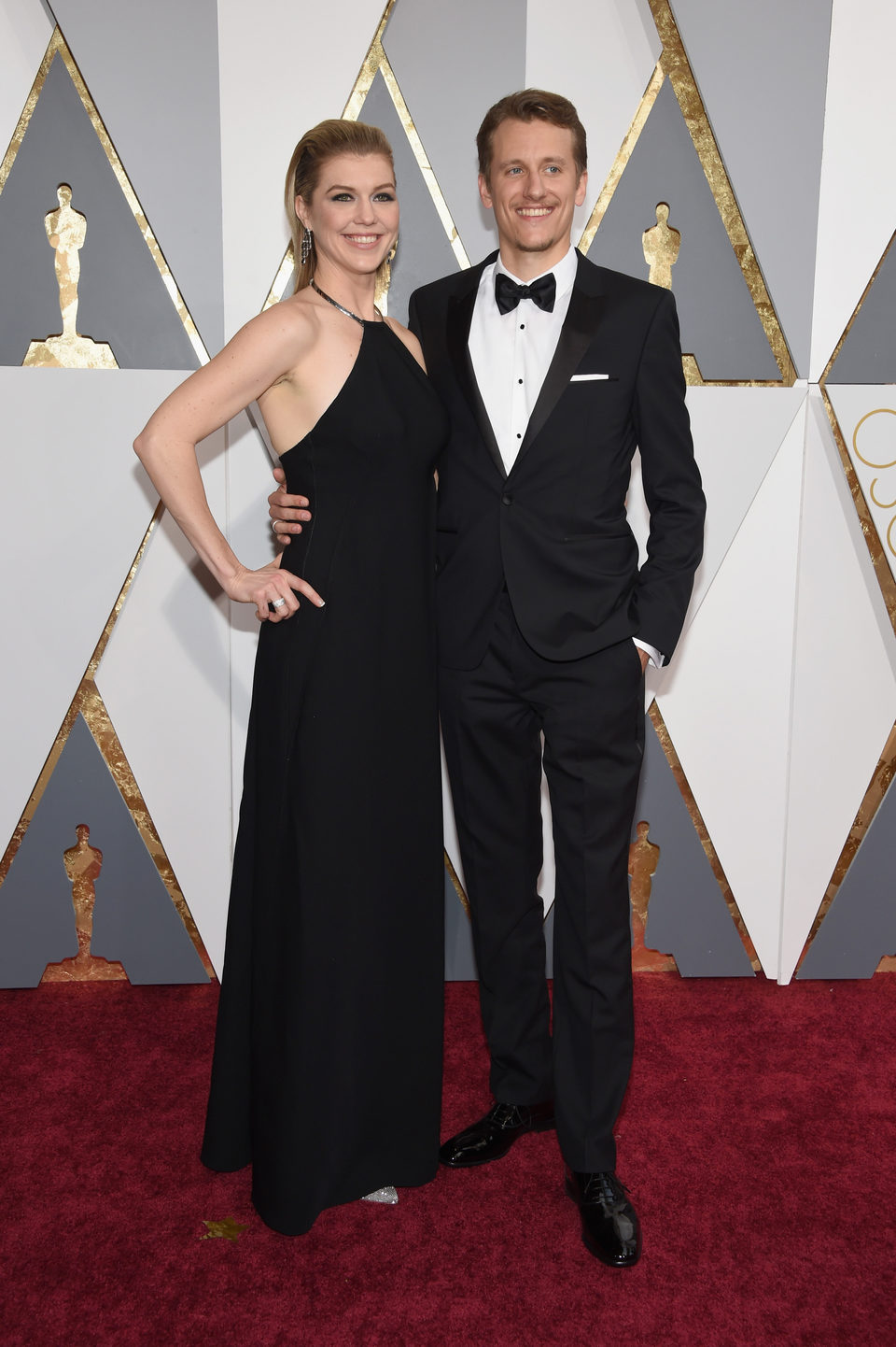 Courtney Marsh y Jerry Franck en la alfombra roja de los Oscar 2016