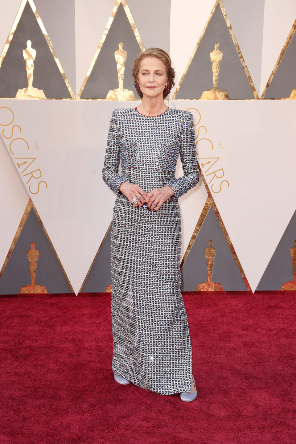 Charlotte Rampling en la alfombra roja de los Oscar 2016