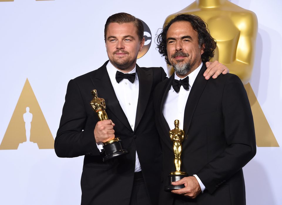 Leonardo DiCaprio y Alejandro González Iñárritu Oscars 2016